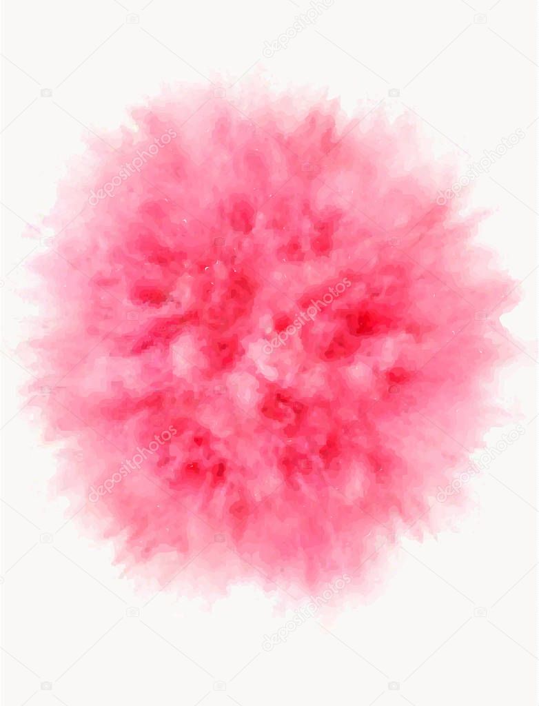 A colored explosion of powder