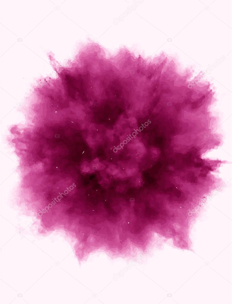 A colored explosion of powder