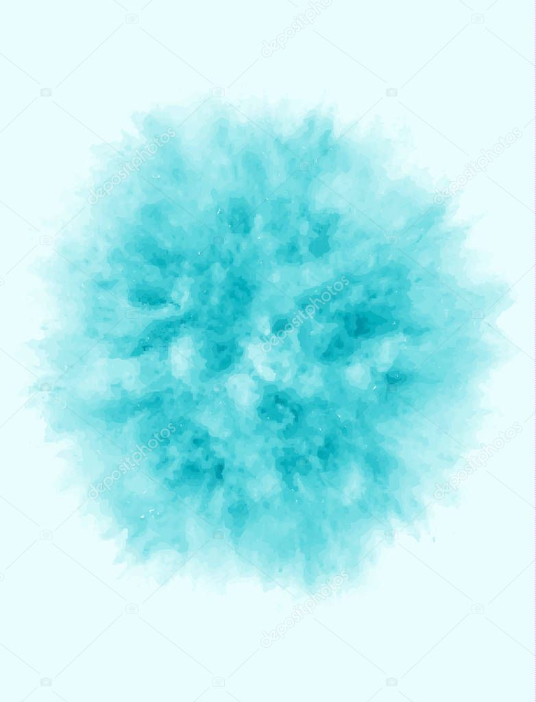 A colored explosion of powder