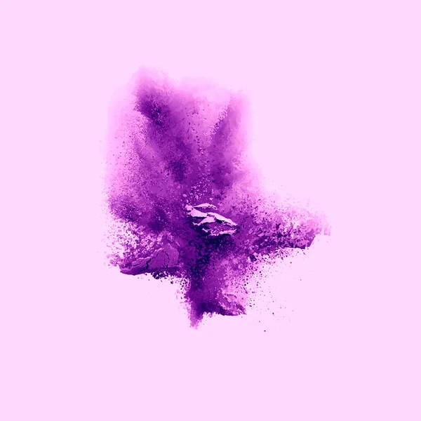 パウダーの色の爆発 — ストックベクタ