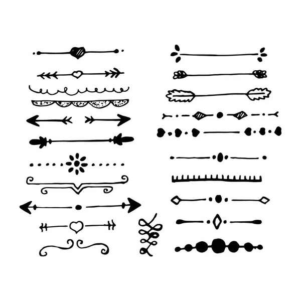 Разделители винтажного текста — стоковый вектор