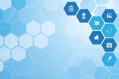 Tıbbi mavi arka plan