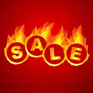 Satılık tasarım. vektör çizim.