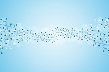 Moleküler. vektör çizim.