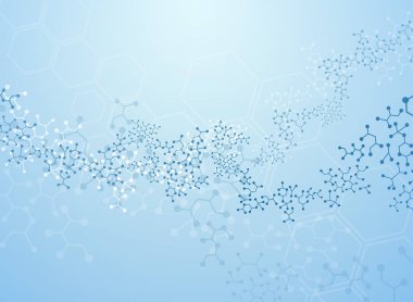 Moleküler. vektör çizim