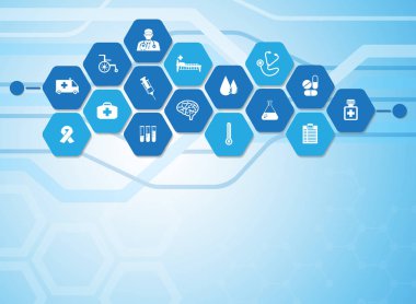 Tıbbi geçmişi. vektör çizim