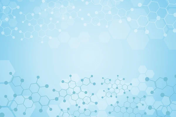 Moleküler. vektör çizim.