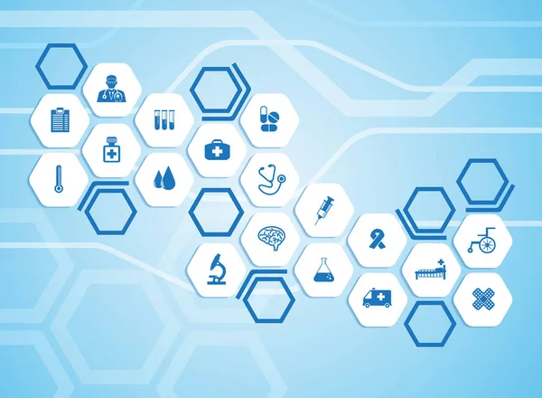 Tıbbi geçmişi. vektör çizim