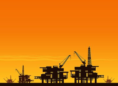 denizde petrol derrick