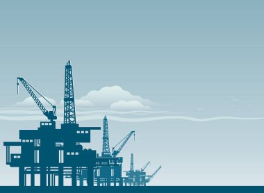 denizde petrol derrick 