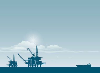 denizde petrol derrick 