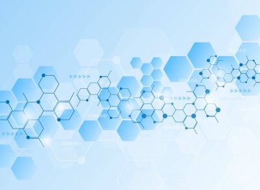 Soyut Moleküller Tıbbi Arkaplan