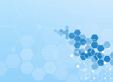 Soyut Moleküller Tıbbi Arkaplan