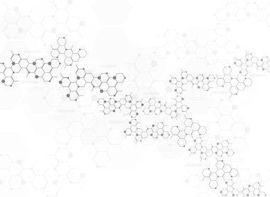 Soyut Moleküller Tıbbi Arkaplan