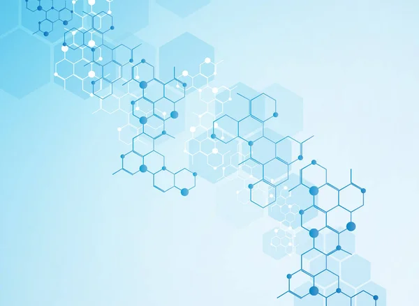 Soyut Moleküller Tıbbi Arkaplan.