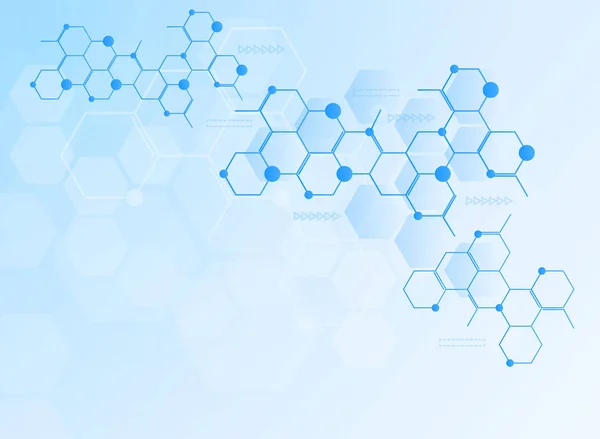 Soyut Moleküller Tıbbi Arkaplan