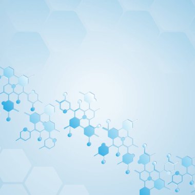 Soyut Moleküller Tıbbi Arkaplan