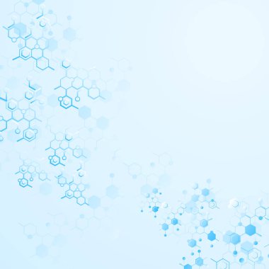 Soyut Moleküller Tıbbi Arkaplan