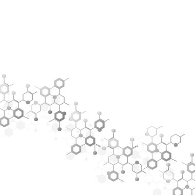 Soyut Moleküller Tıbbi Arkaplan