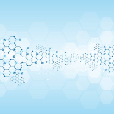 Soyut Moleküller Tıbbi Arkaplan
