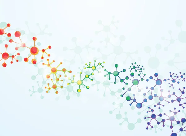 Abstracte Achtergrond Medische Substantie Moleculen — Stockvector