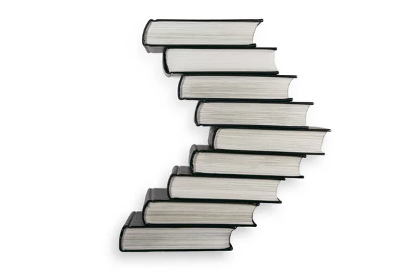 Pilha de livro isolado — Fotografia de Stock