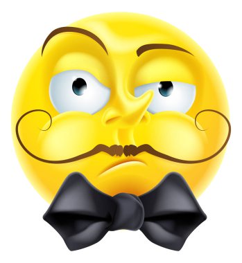Kibirli Emoji ifade