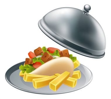 Kebap ve patates kızartması