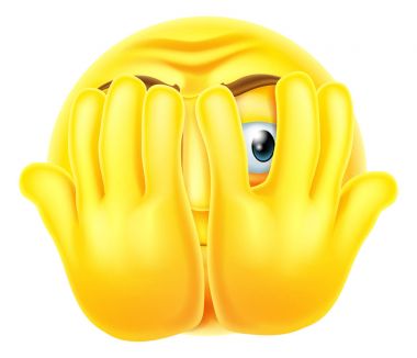 Korkmuş ifade emoji