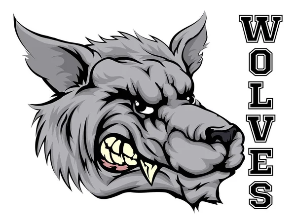 Mascotte de Wolves Sports — Image vectorielle