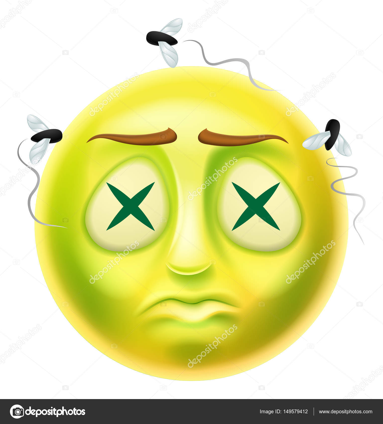 Zombie Emoticon Emoji — Stock Vector © Krisdog 149579412