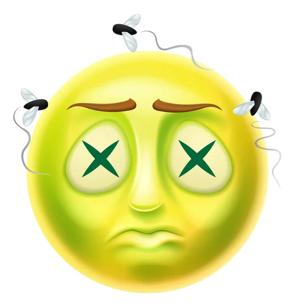 Zombie uttryckssymboler Emoji — Stock vektor