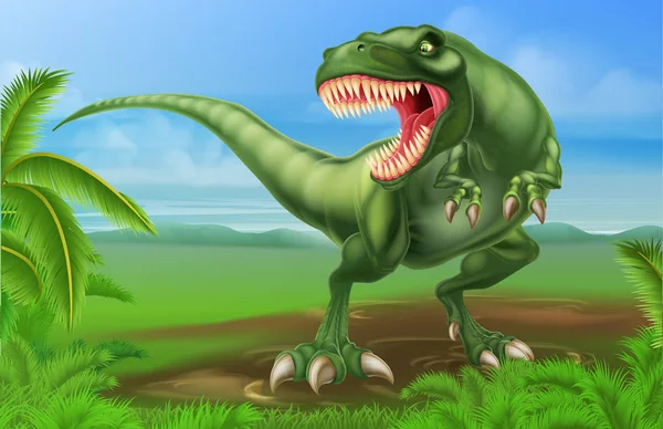 T-Rex dinozor — Stok Vektör