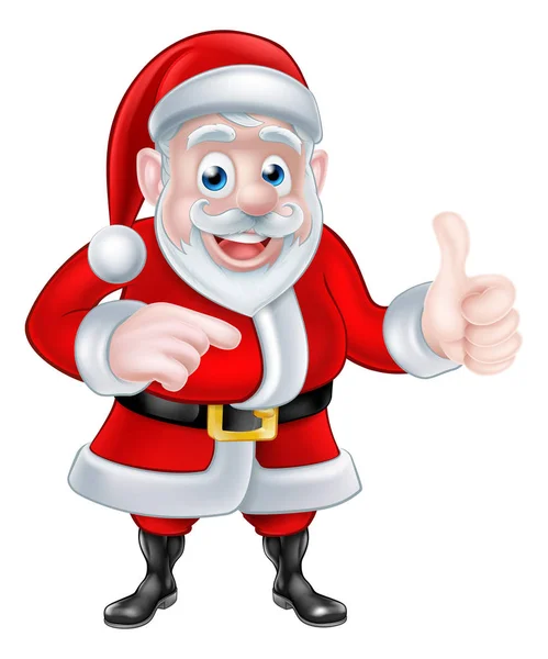 Santa Pointing illustration — Stock Vector