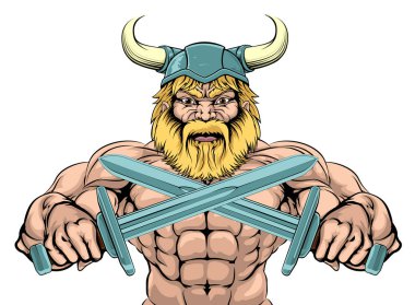 Zor Viking kılıç savaşçı