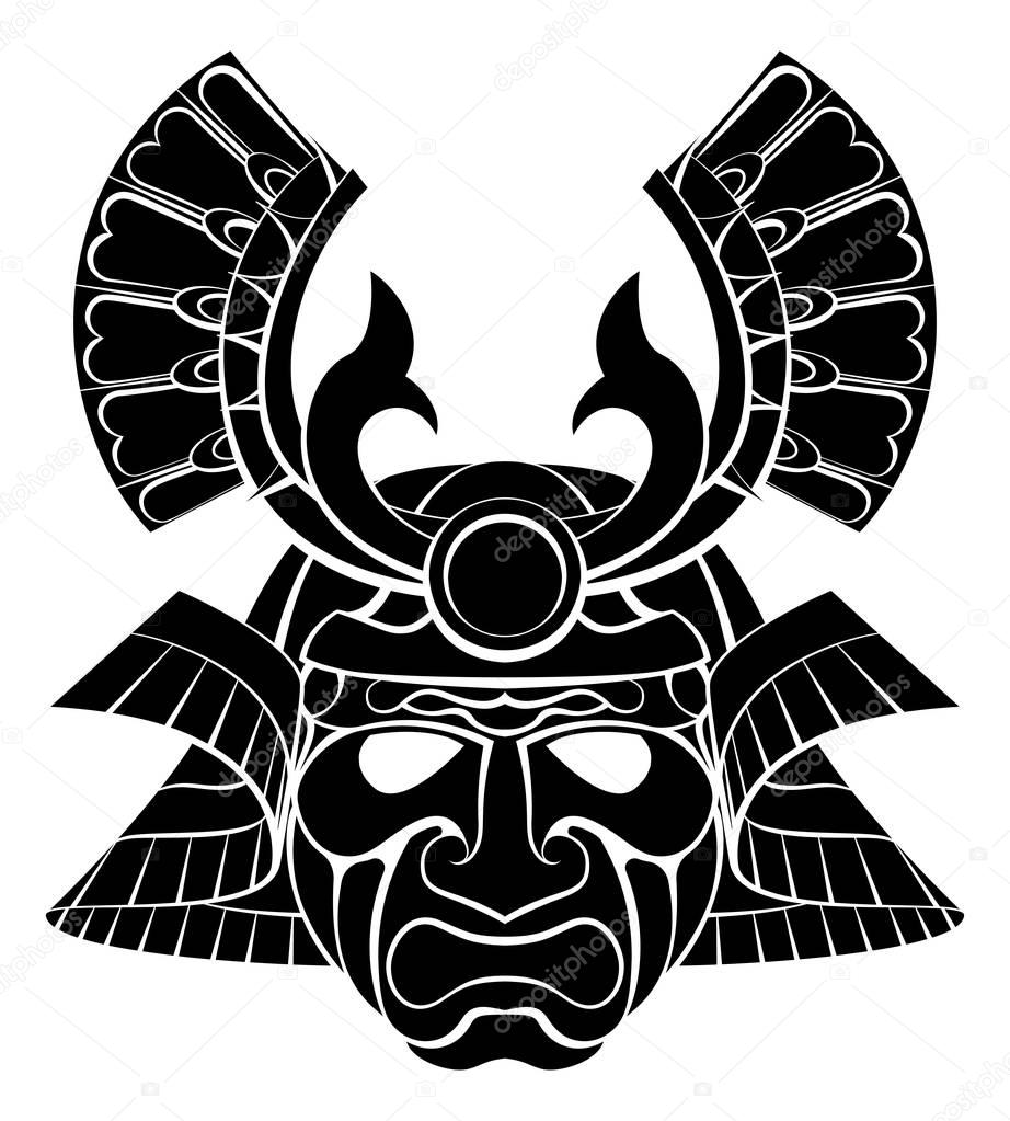 Samurai Mask illustration