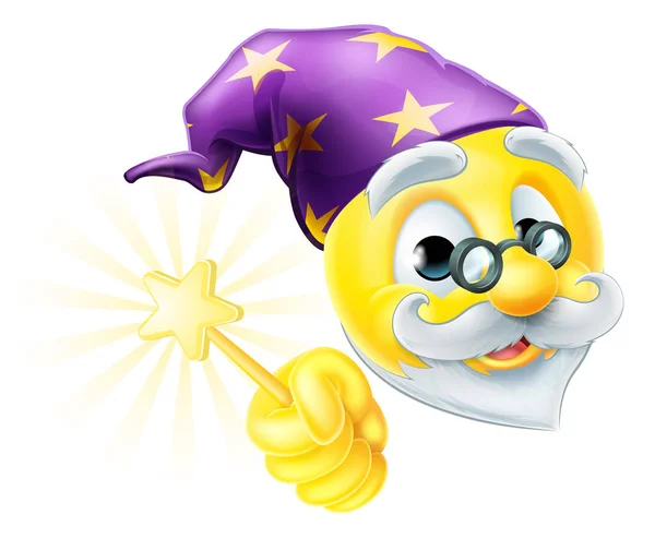 Wizard Emoji Emoticon — Stockvector