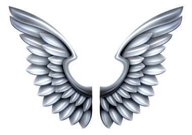 Gümüş Metal kanatlar