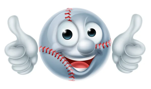 Cartoon Baseball Ball Man postava — Stockový vektor