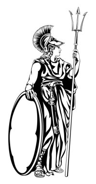 Yunan Tanrıçası Athena Savaşçısı