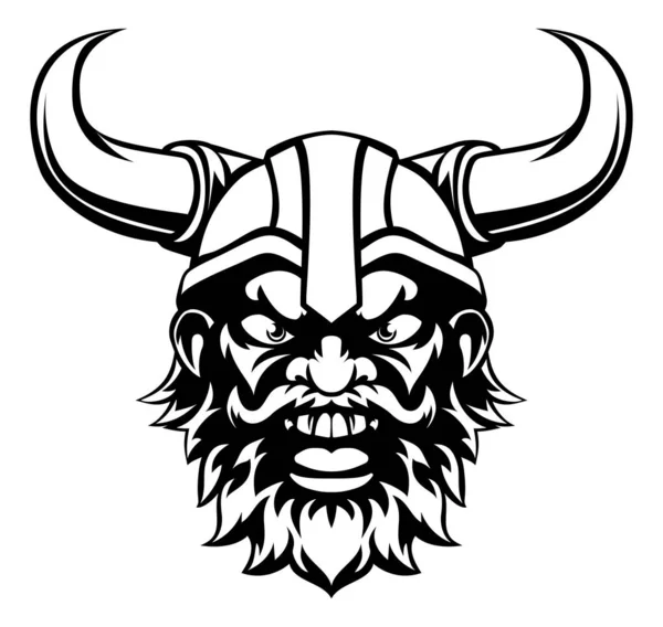 Mascote Viking dos desenhos animados — Vetor de Stock