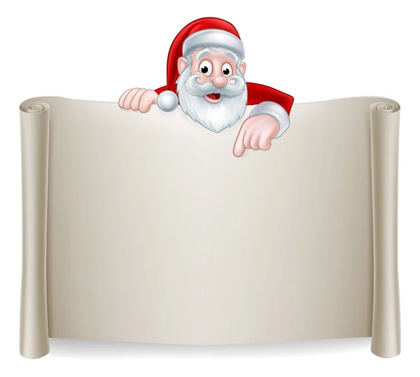 Papai Noel Scroll fundo — Vetor de Stock