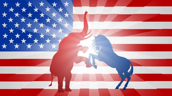 American Election Flag Concept — Stock Vector