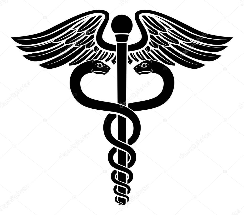 Caduceus Symbol Icon