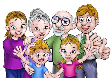Cartoon Family Image
