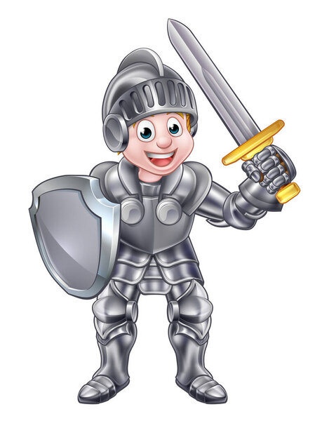 Cartoon Knight Boy