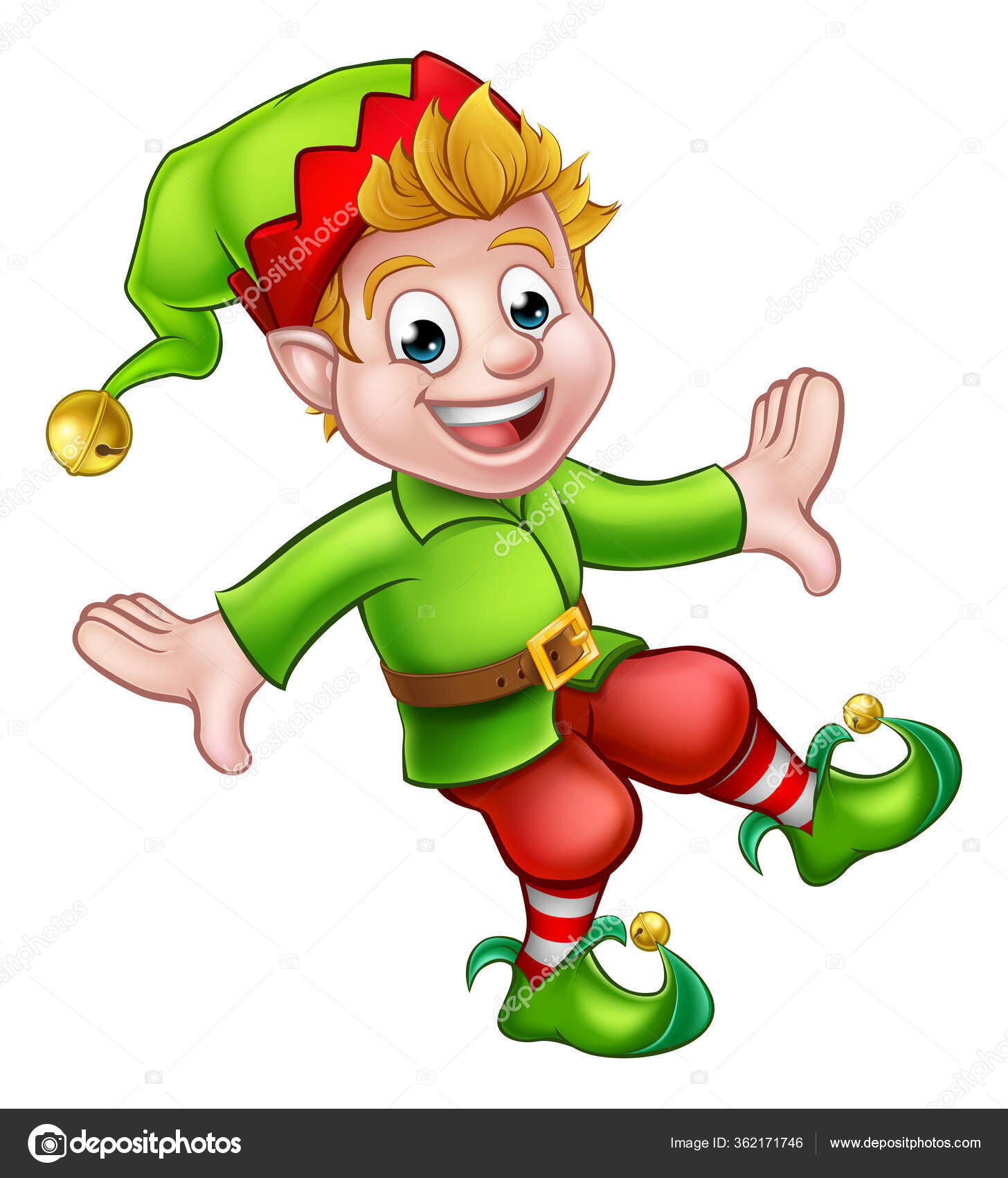 Christmas Elf Cartoon Character Stock Illustration by ©Krisdog 362171746