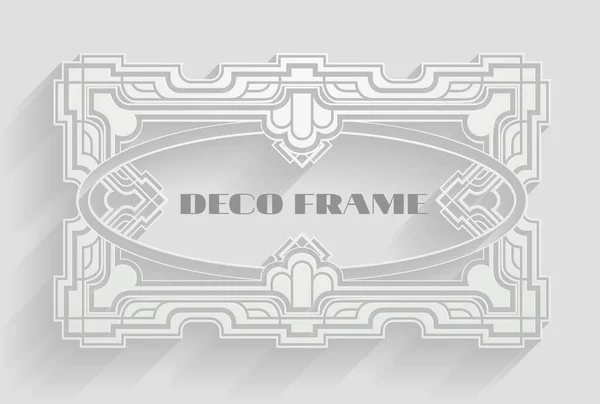 Vintage Deco Frame Background — Stock Vector