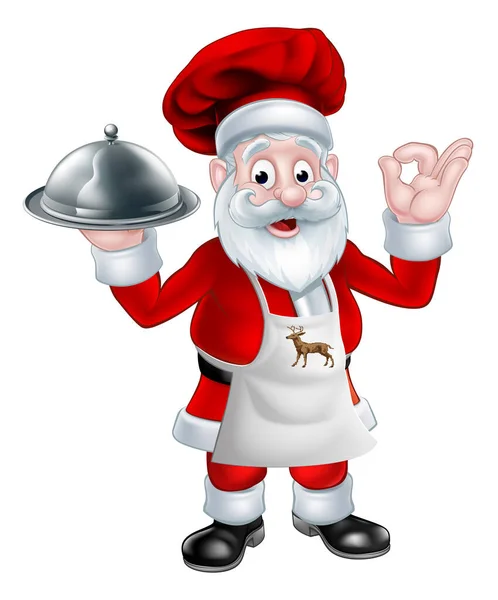 Weihnachtsmann-Chef — Stockvektor