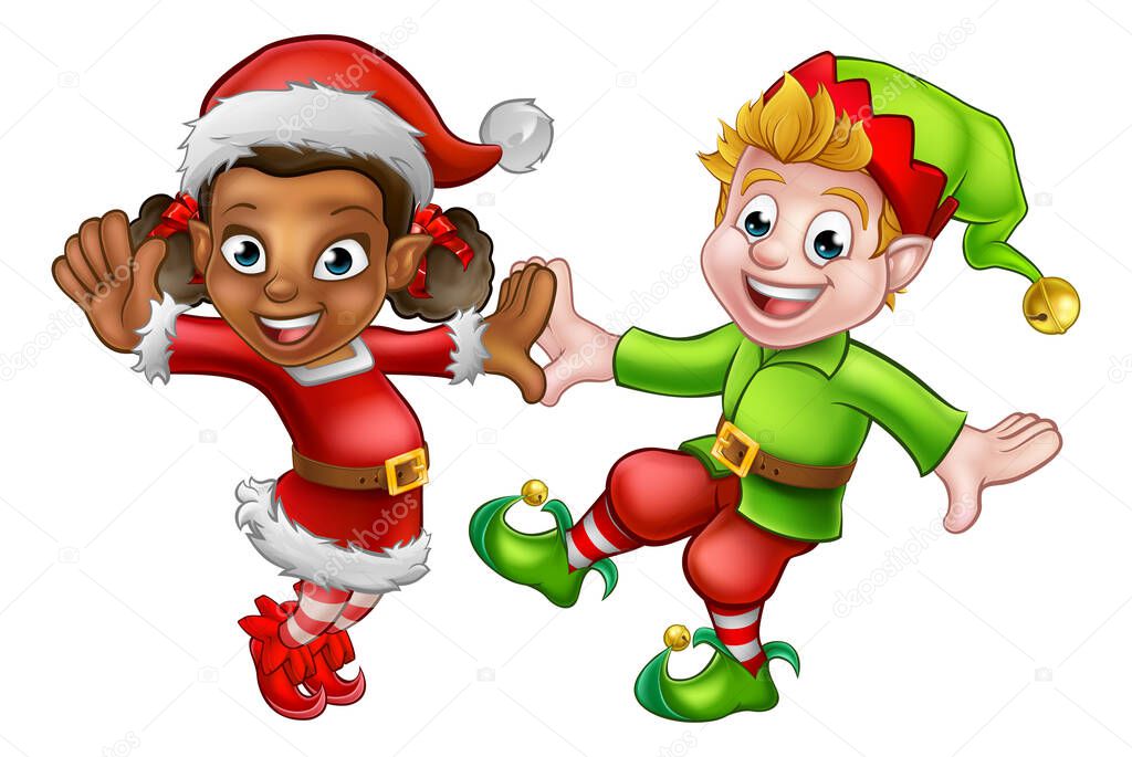 Dancing Christmas Elves